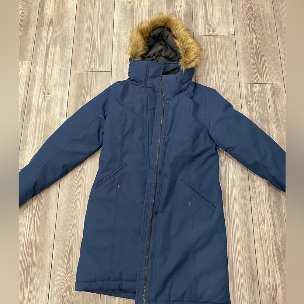Blue Denver Haynes winter parka .Size small